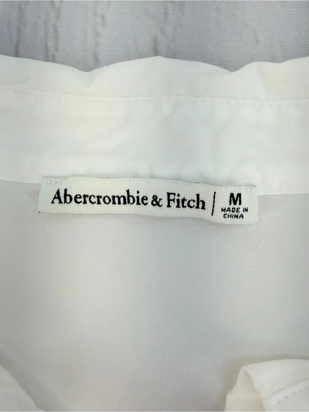 Abercrombie & Fitch White Corset Button Shirt Top Women's Medium - Picture 11 of 17